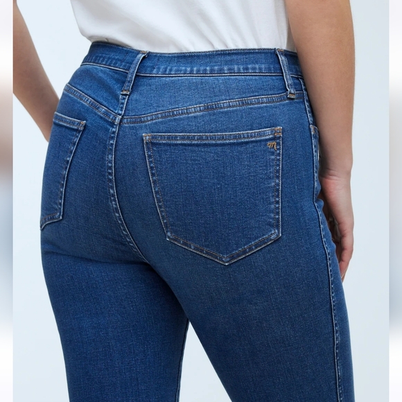 Madewell 10" High-Rise Skinny Jeans Denim 27 Medium Wash - Picture 4 of 11